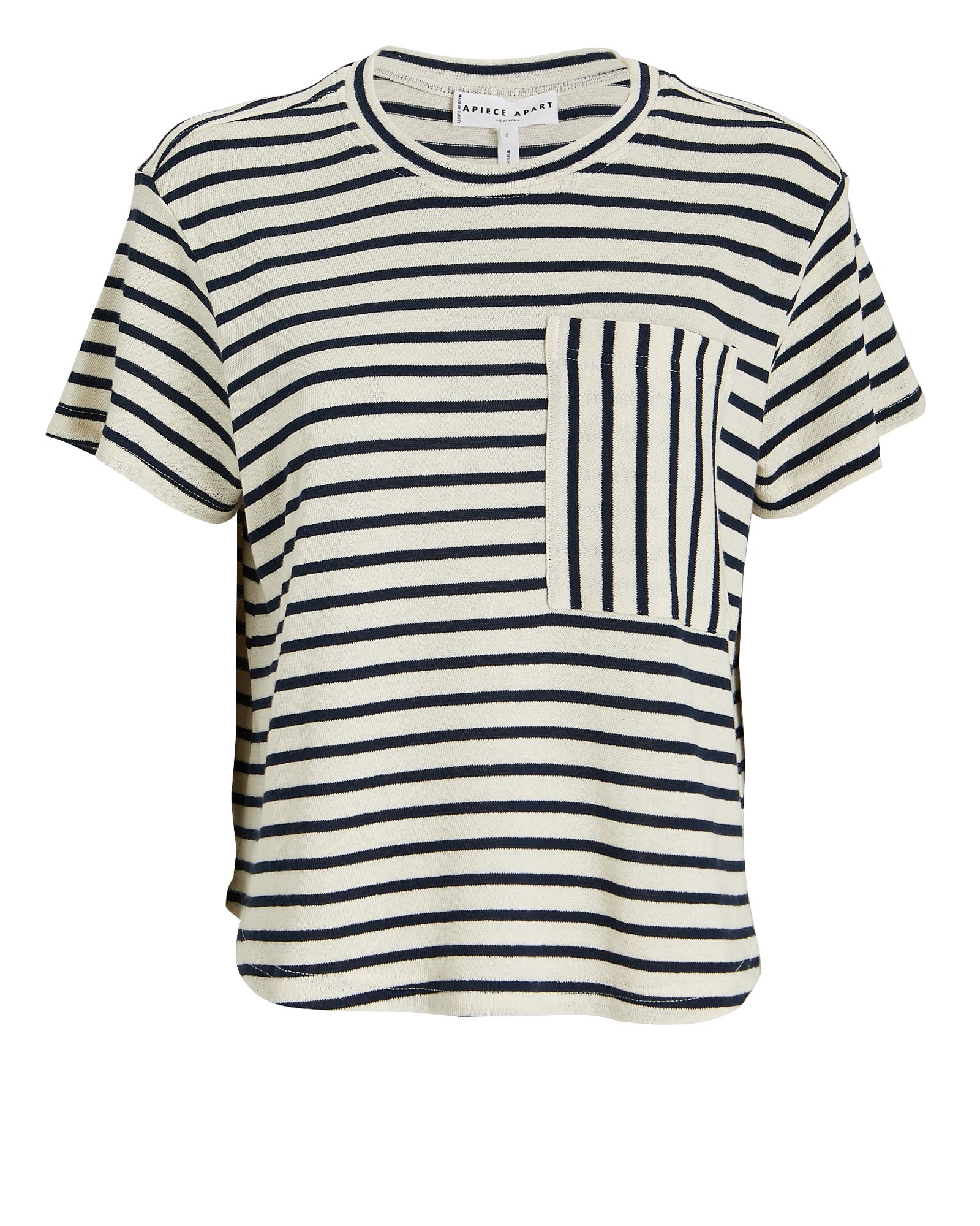 Easy Pocket Striped Cotton T-Shirt | INTERMIX