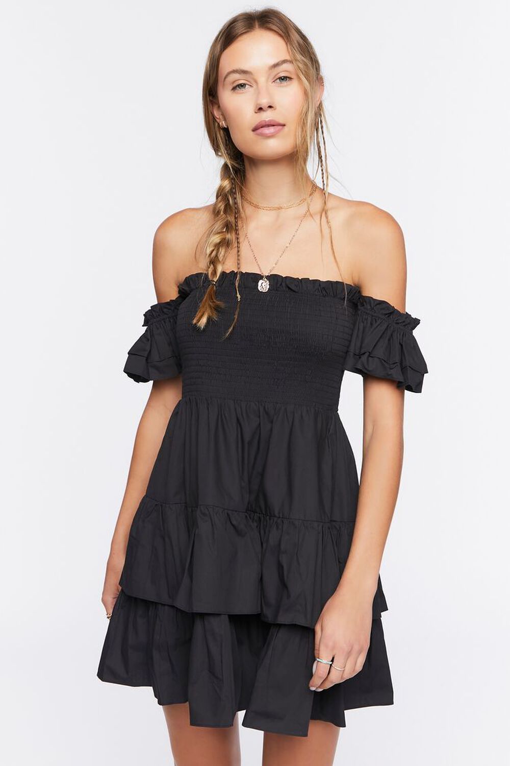 Ruffled Off-the-Shoulder Mini Dress | Forever 21 | Forever 21 (US)