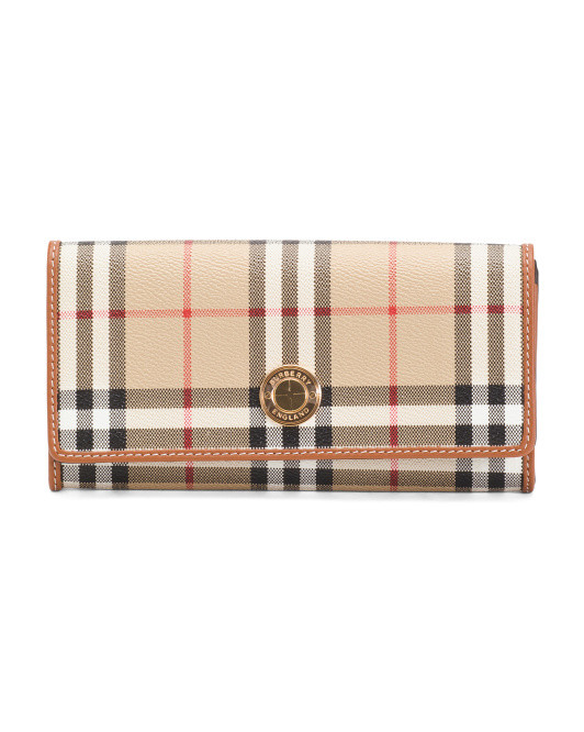 leather signature check continental wallet | TJ Maxx