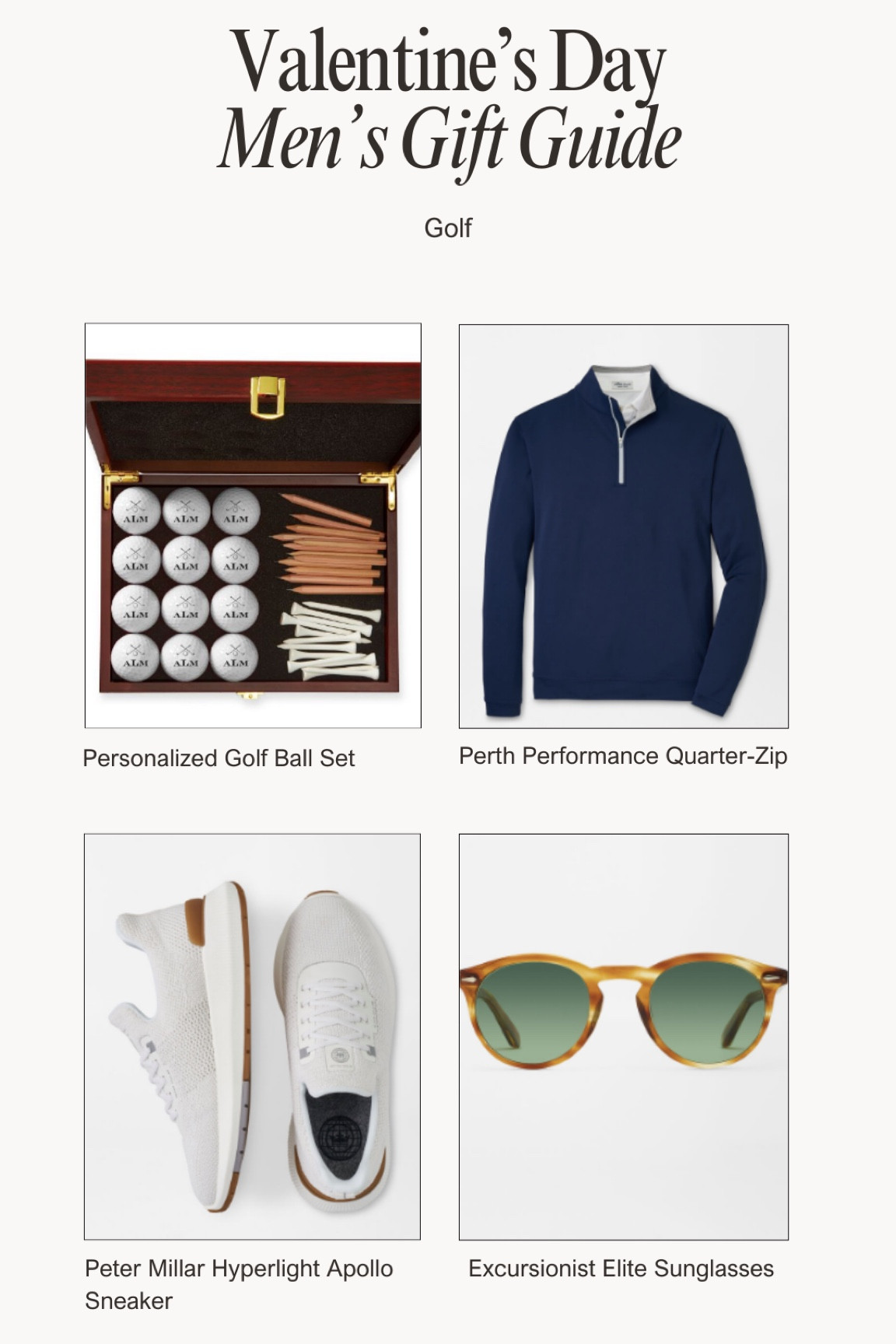 Men’s Valentine’s Day gift guide for the golf lover 

#LTKmens #LTKMostLoved #LTKGiftGuide