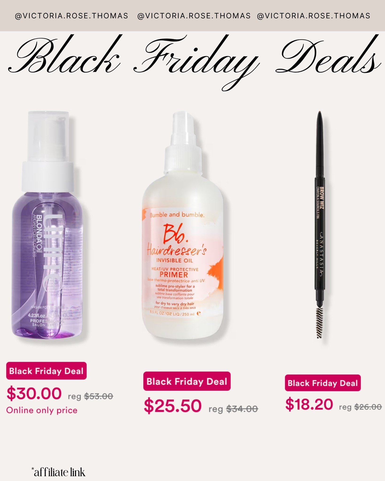 Black Friday
sale
Deal 
Steal
Save
Stylewithnosecrets 
Gifts for her
Restock
Favorites
Makeup favorites
Hair oil
Blonde
Bumble & Bumble
Brow pencil
Brow Wiz
Gifts for teens
Gift guide
Christmas gifts
ULTA Black Friday

#LTKBeauty #LTKSaleAlert #LTKCyberWeek