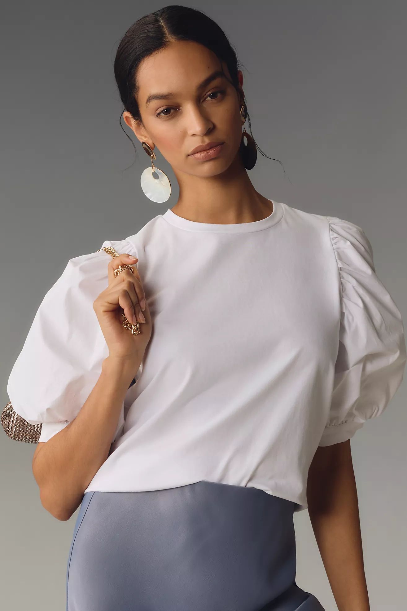 English Factory Puff-Sleeve Top | Anthropologie (US)