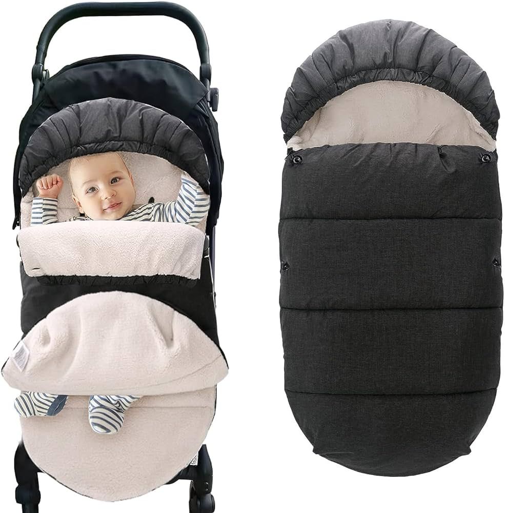 auvstar Baby Bunting Bag, Stroller Footmuff Universal, Winter Outdoor Stroller Sleeping Bag, Baby... | Amazon (US)