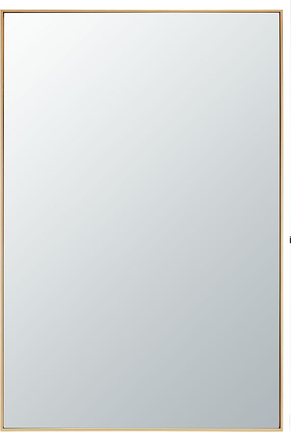 SAFAVIEH Home Collection Harlon Brass 24 x 36-inch Decorative Accent Wall Mirror for Bedroom Livi... | Amazon (US)