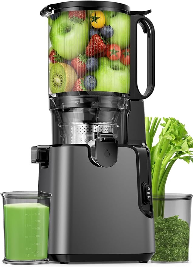 Juicer Machines with 5.8" Large Feed Chute, Cold Press Juicer for Whole Vegetables and Fruits 400... | Amazon (US)