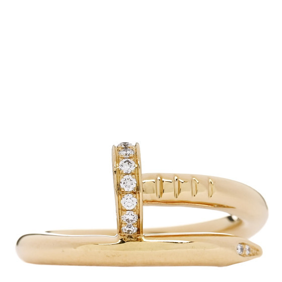 18K Yellow Gold Diamond Juste Un Clou Ring 51 5.75 | FASHIONPHILE (US)
