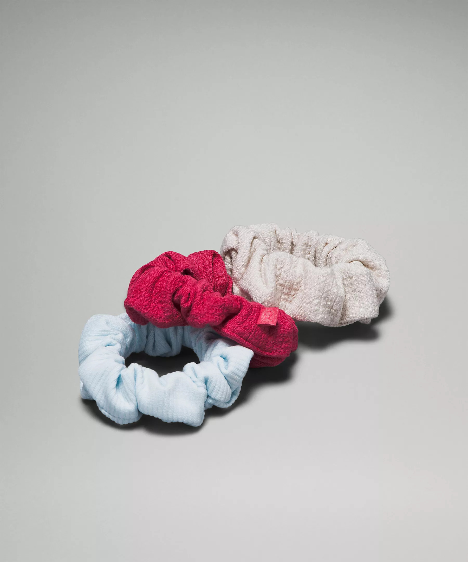 Uplifting Scrunchies Textured *3 Pack | Women's Accessories | lululemon | Lululemon (US)