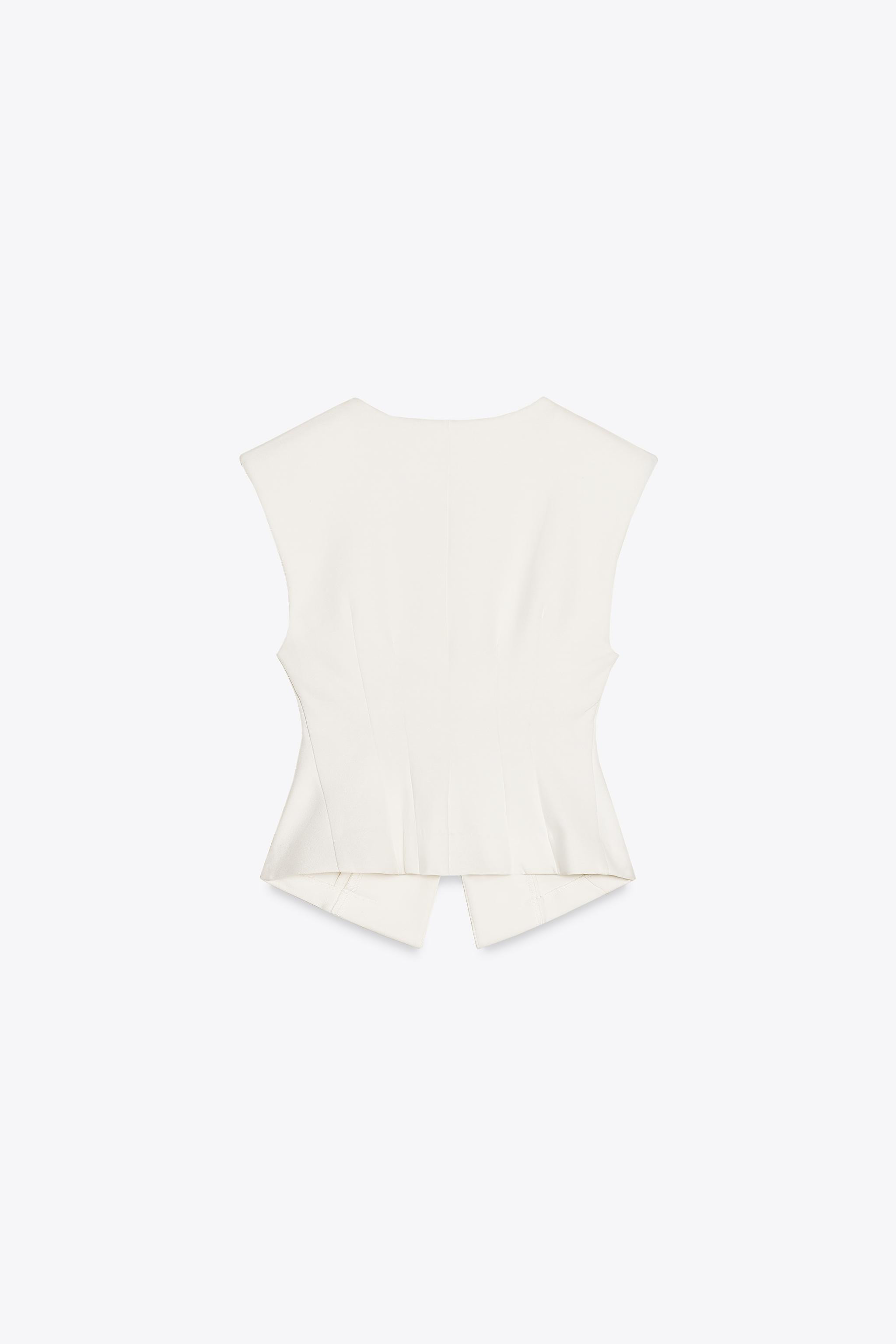 INTERLOCK KNIT VEST TOP | Zara US