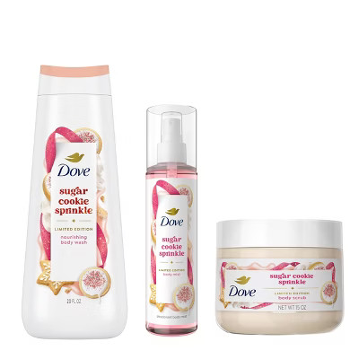 Dove Beauty Limited Edition Holiday Treat Sugar Cookie Sprinkle 20 fl oz Body Wash + 15oz Body Sc... | Target