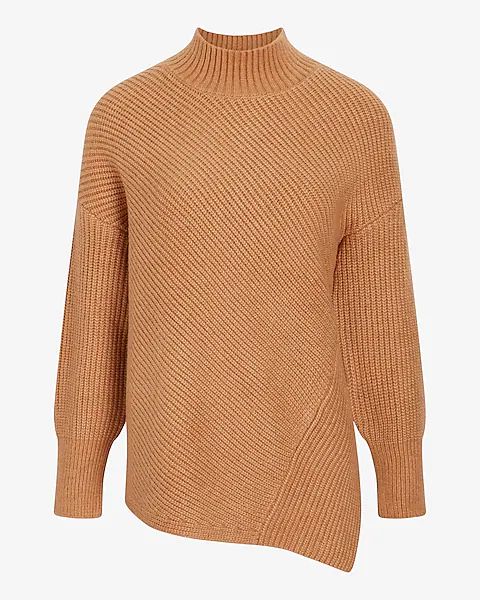 Oversized Asymmetrical Tunic Sweater | Express
