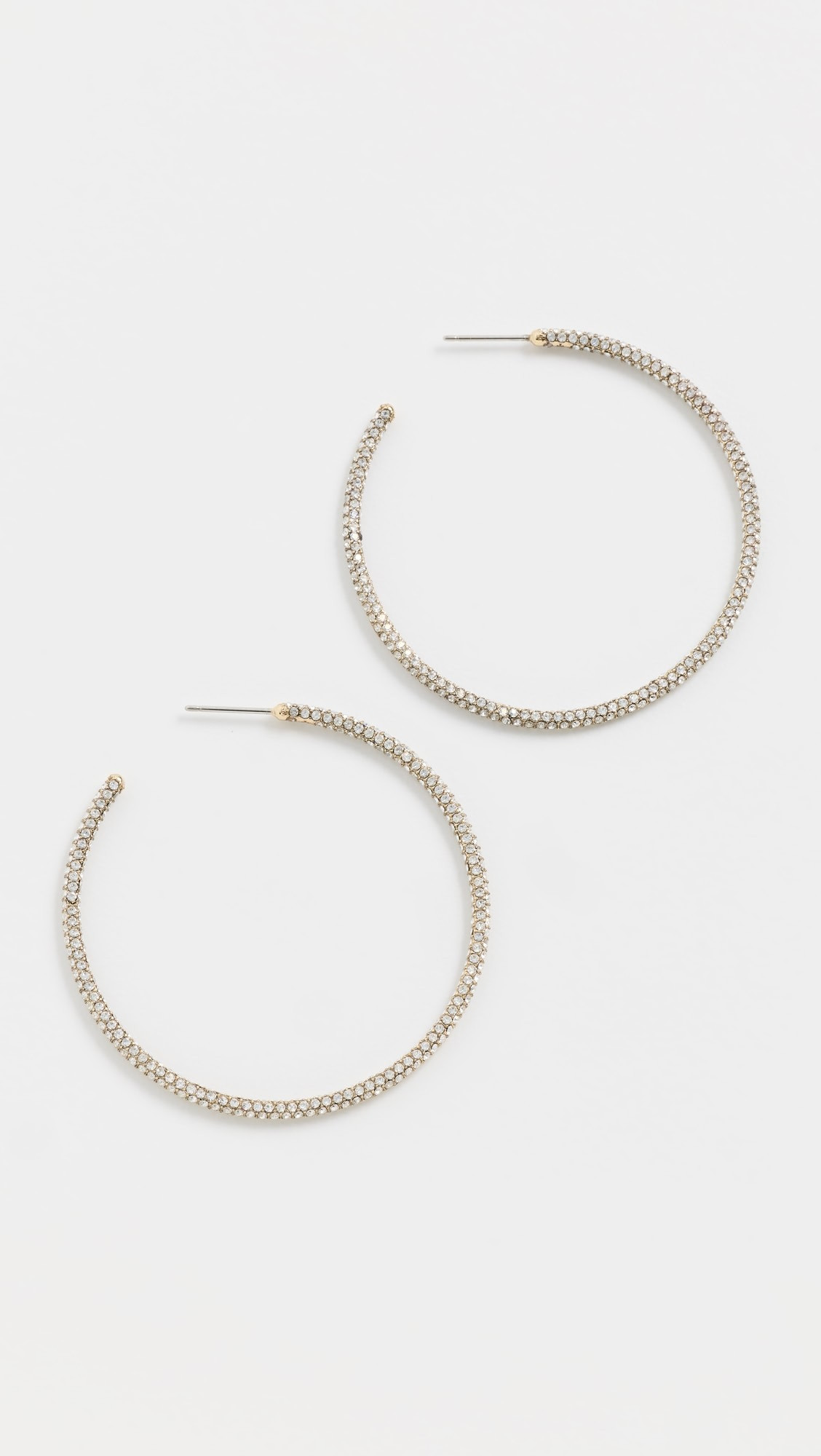 Icon Pav\u00e9 Hoop Earrings | Shopbop