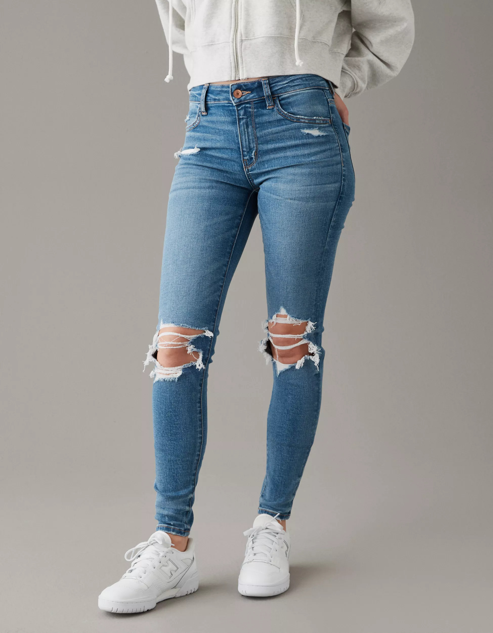 AE Next Level Ripped High-Waisted Jegging | American Eagle Outfitters (US & CA)