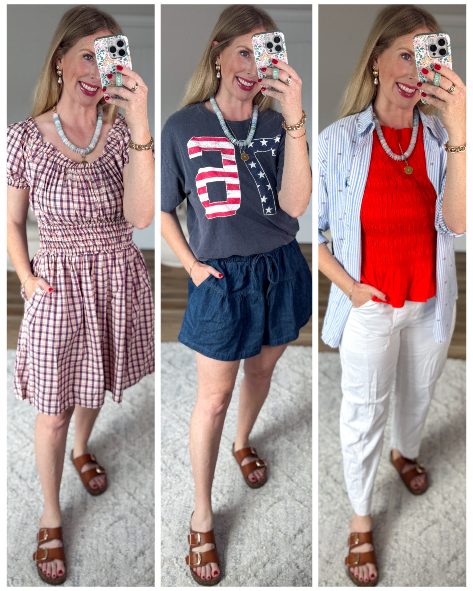 Daily try on, Walmart outfit, Walmart fashion, Walmart try on, Walmart style, red white and blue outfit

#LTKgrwm #LTKootd