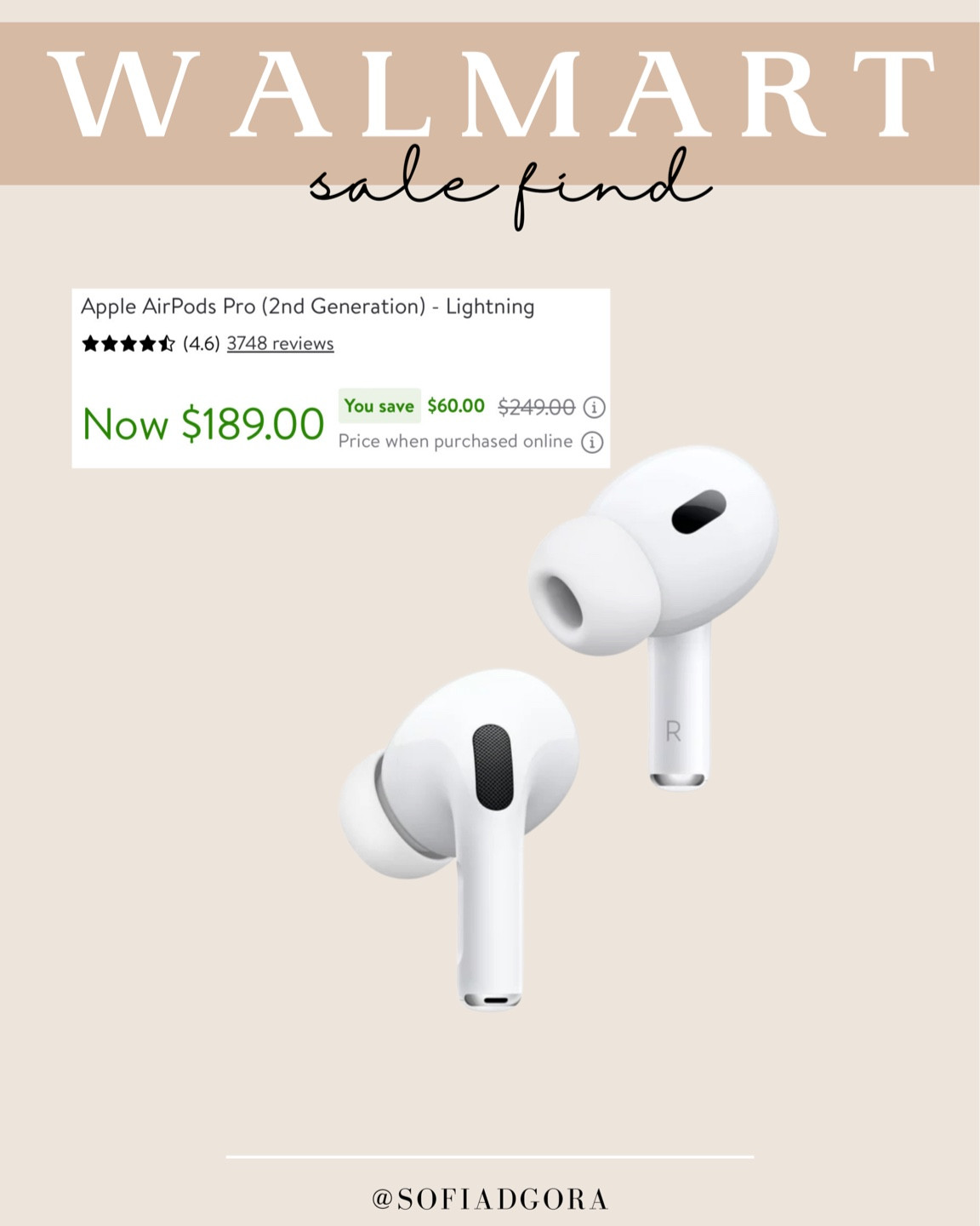 I caved and finally bought myself the new Apple AirPods Pro 2nd generation since I’ve been listening to audible while I do stuff around the house/ work. Figured I’d get them from Walmart while they’re on sale  

#LTKCyberWeek #LTKGiftGuide #LTKHolidaySale