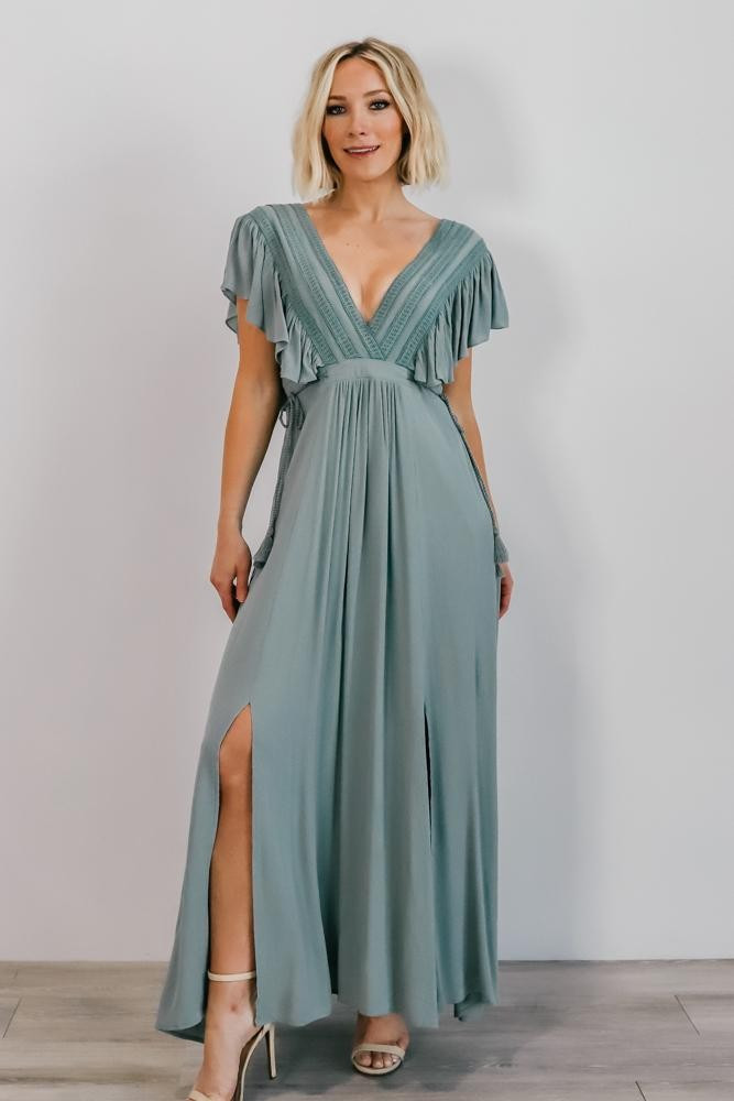 Jennifer Sage Deep V Maxi Dress | Baltic Born