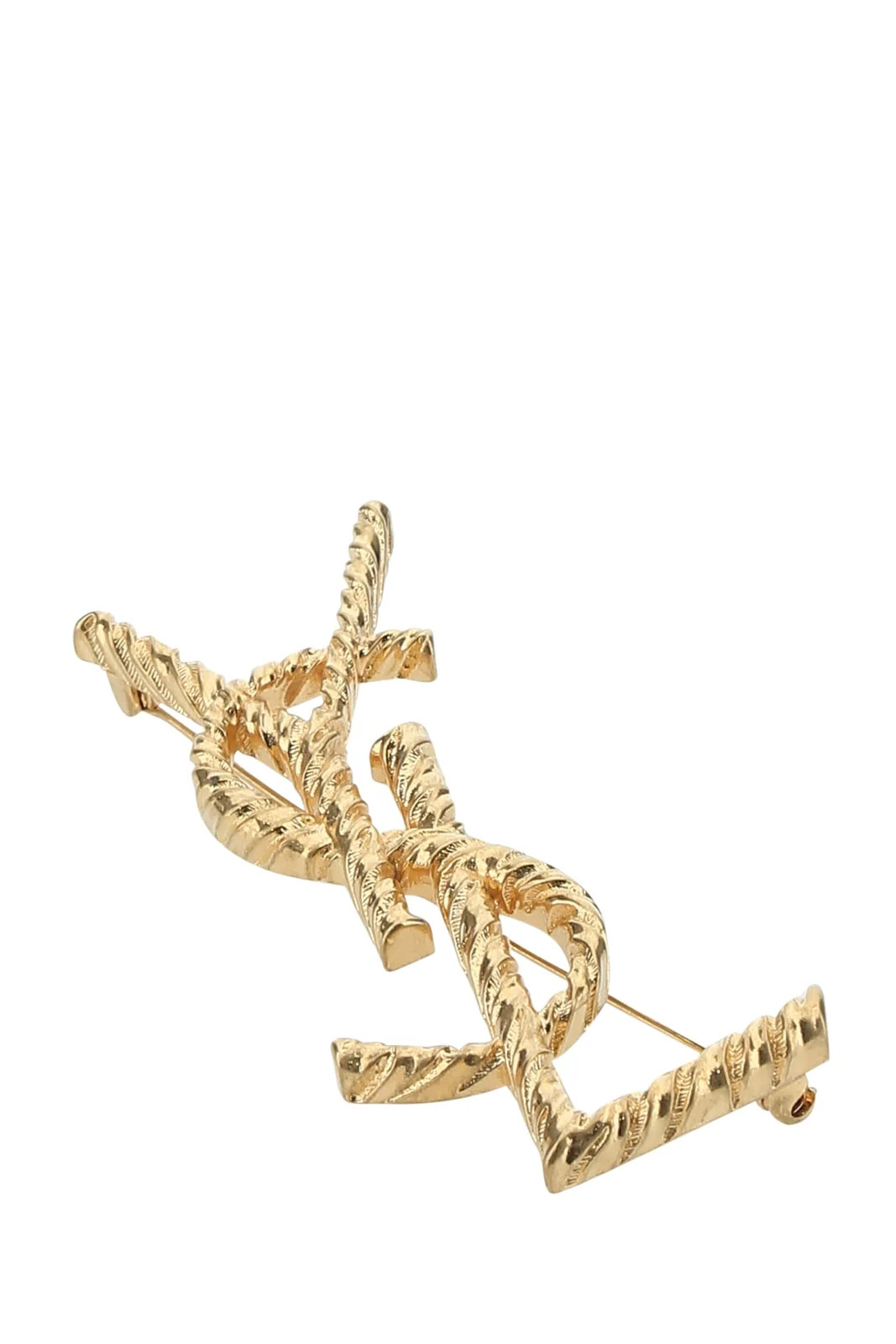 Saint Laurent Opyum YSL Twisted Brooch | Cettire Global