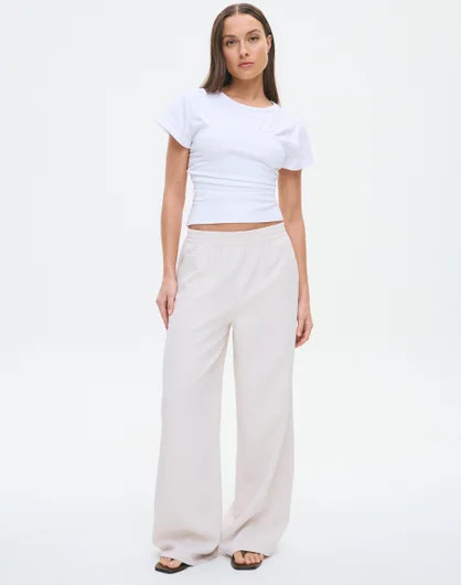 Elastic Waist Wide Leg Pant in You Rock | Glassons AU | Glassons (Australia)