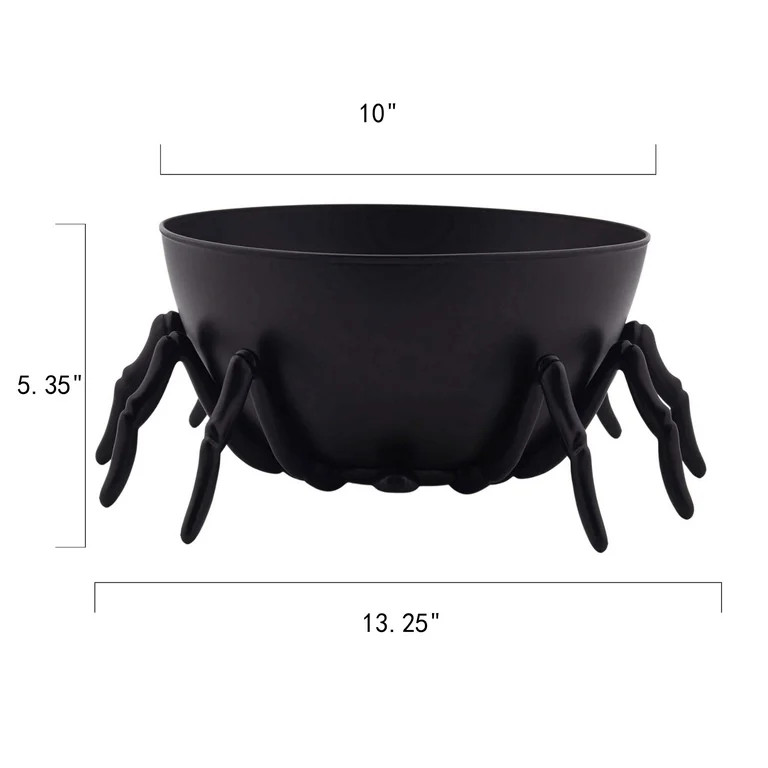 Way to Celebrate Plastic Spider Bowl, Black | Walmart (US)