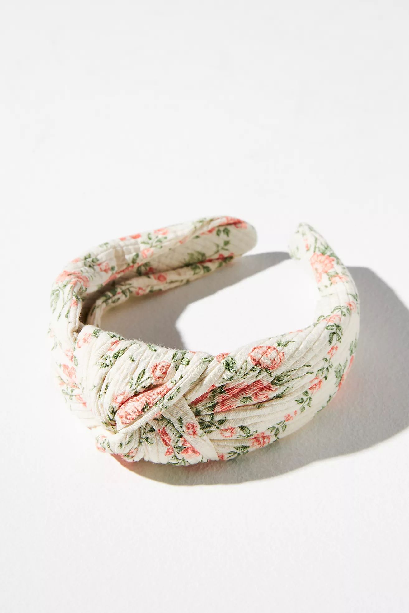 Everly Floral Quilted Knot Headband | Anthropologie (US)