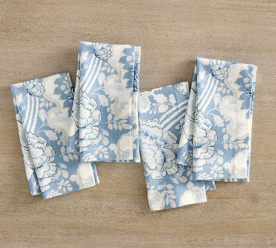 Kravet Arboretum Cotton/Linen Napkins - Set of 4 | Pottery Barn (US)