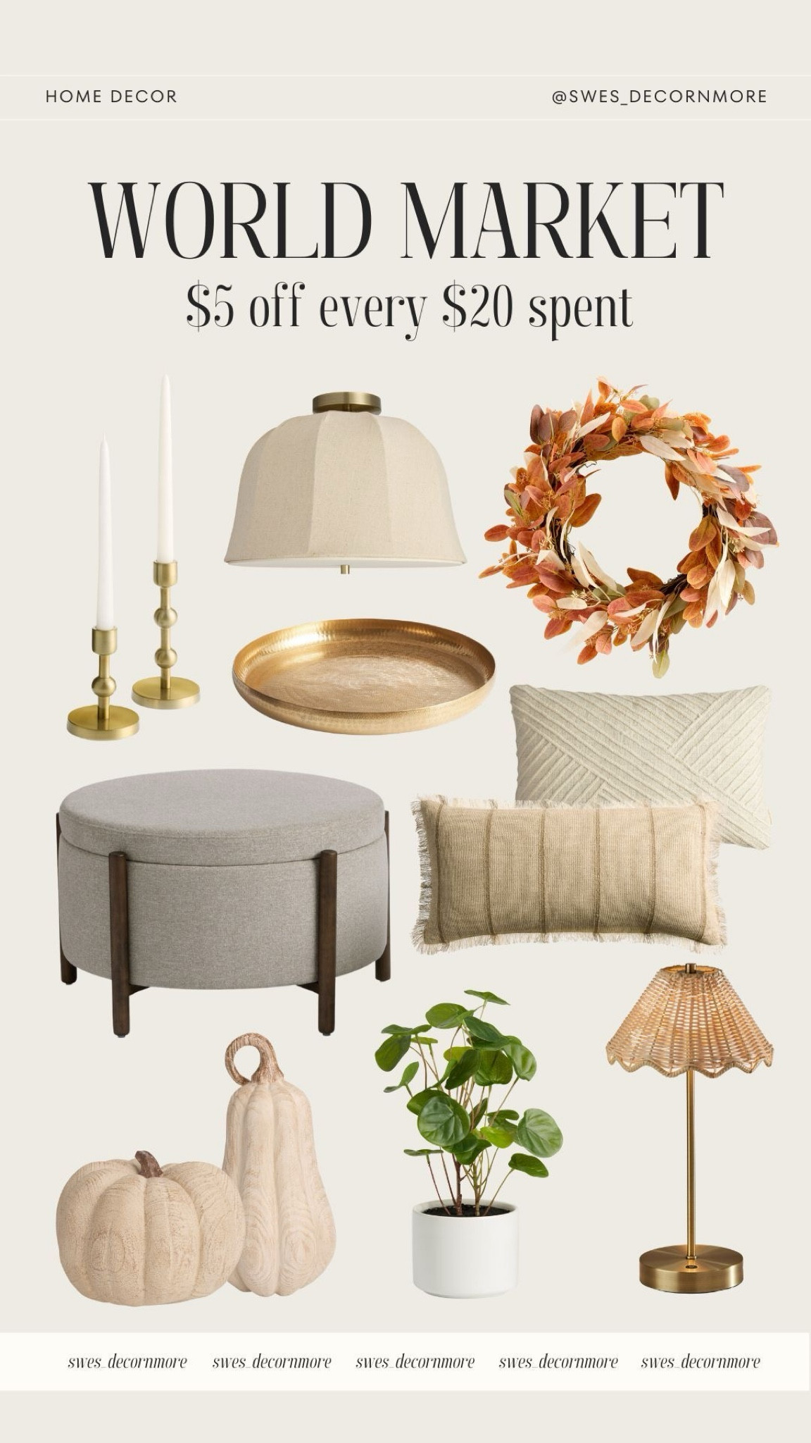 World Market sale finds. Get $5 off for every $20 you spend with code FALLDEALS. 

#LTKHome #LTKSeasonal #LTKFallSale