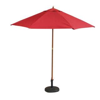 9Ft Red & Cherry Wood Outdoor Patio Market Umbrella By Northlight | Michaels® | Michaels Stores