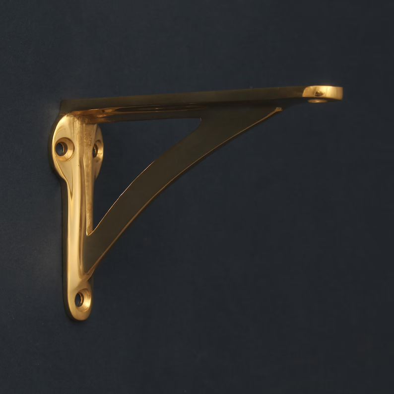 Brass Ironbridge Shelf Brackets  Heavy Solid Cast Brass | Etsy | Etsy (US)