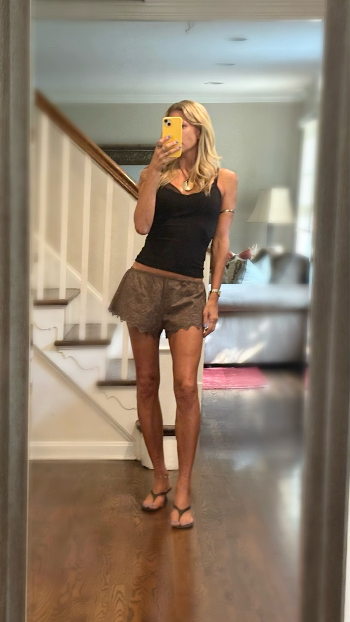 What to wear to dinner on a scorching summer night. Size down in the shorts! They are on a major sale!

#LTKSaleAlert #LTKootd #LTKOver40