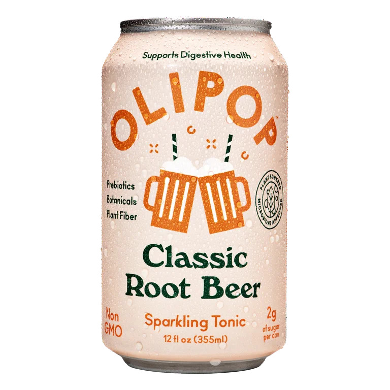 OLIPOP Classic Root Beer, A New Kind of Soda, 12 fl oz | Walmart (US)