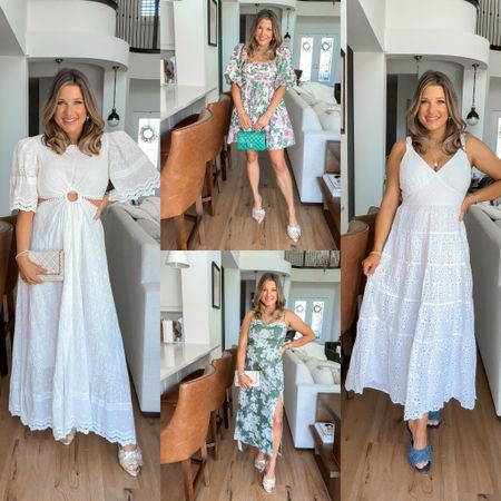 So excited to celebrate my bestie Laura Beverlin for her shoe collection with Vince Camuto!! 🤍 

I’m wearing a small in picture one, and small petite in pictures 2,3 & 4. 

#ChristianBlairVordy #SpringDresses #LauraBeverlinXVinceCamuto

#LTKStyleTip #LTKParties #LTKShoeCrush