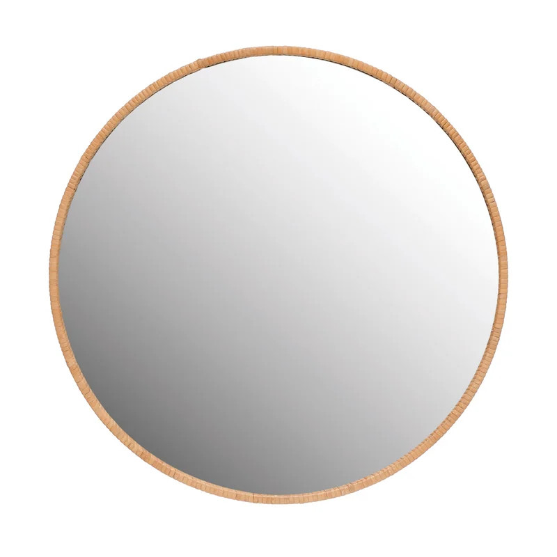 Cicero Round Wood Wall Mirror | Wayfair North America