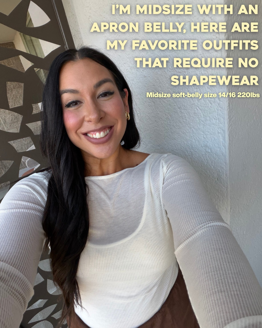 I’m midsize with an apron belly, here are my favorite outfits that require no shapewear! Wearing XL on top and XL or 33 long on the bottom. Midsize, midsize fashion, fall fashion, no shapewear