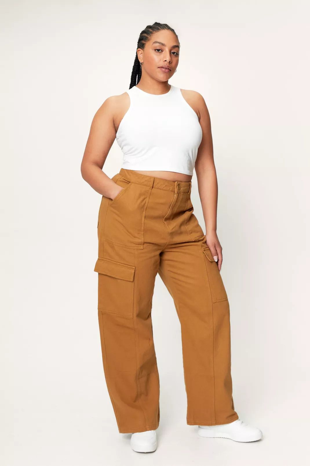 Plus Size Twill Utility Cargo Pants | Nasty Gal (US)