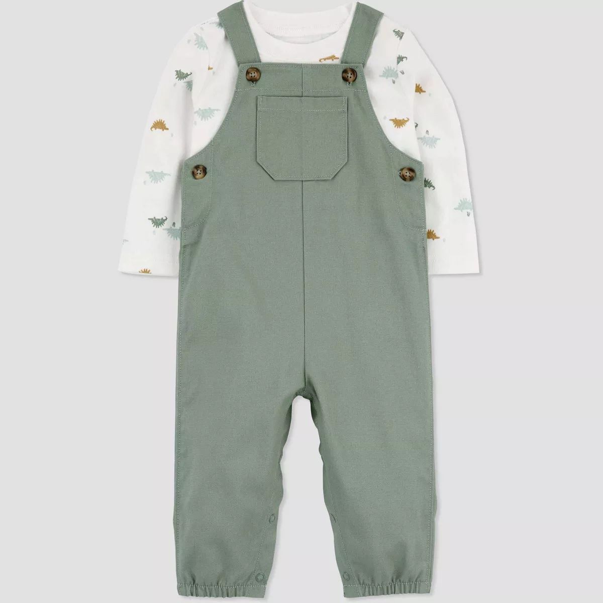 Carter's Just One You® Baby Boys' Top & Overalls Set - Green 12M | Target