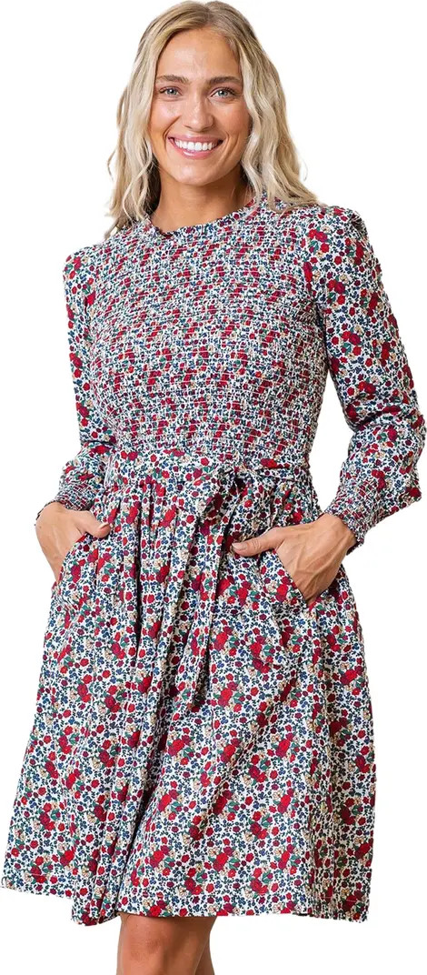 Hope & Henry Women's Organic Smocked Ruffle Collar Dress | Nordstrom | Nordstrom