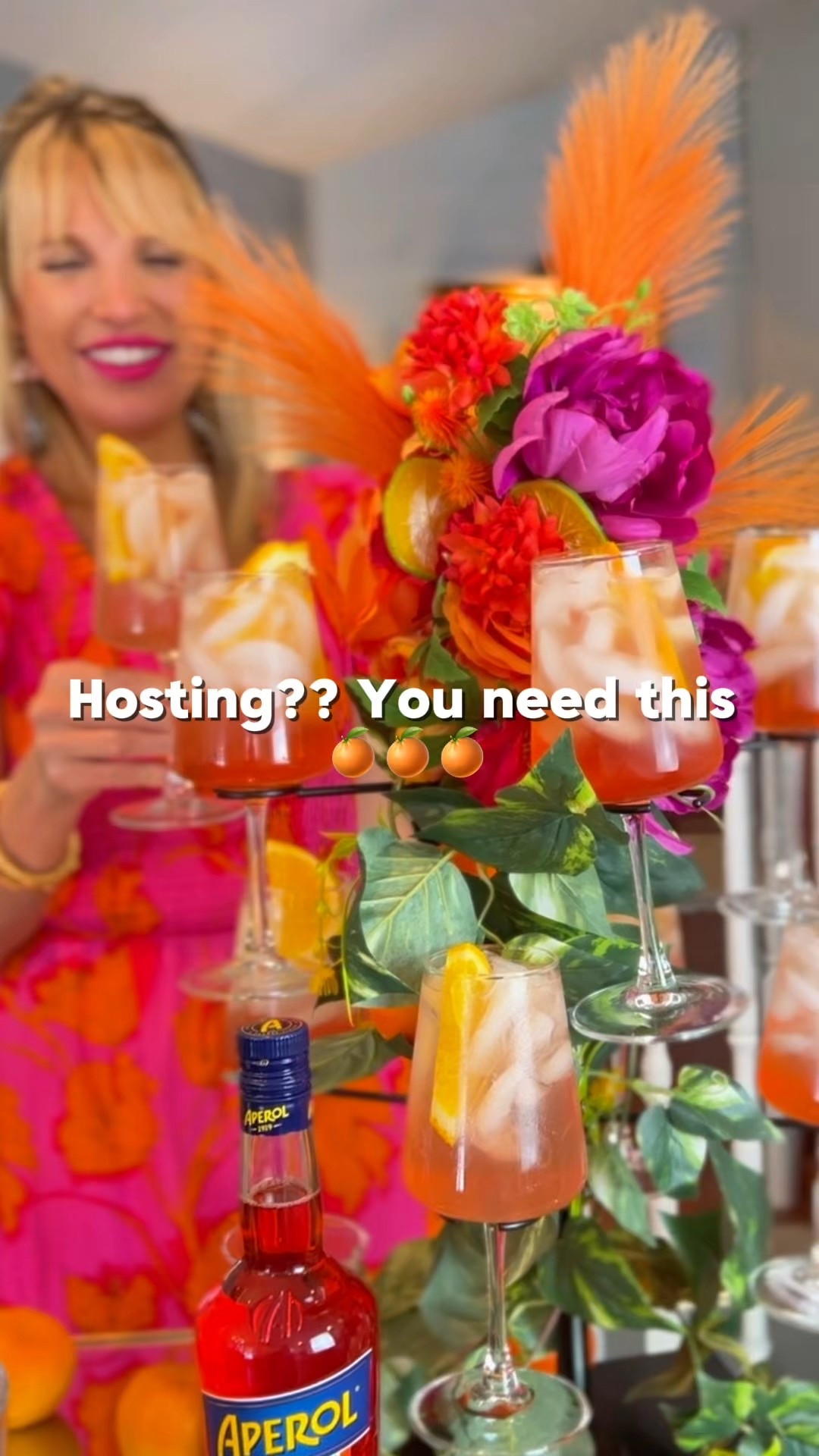 Hosting idea, Aperol spritz tree 

#LTKFestival #LTKHome #LTKSeasonal