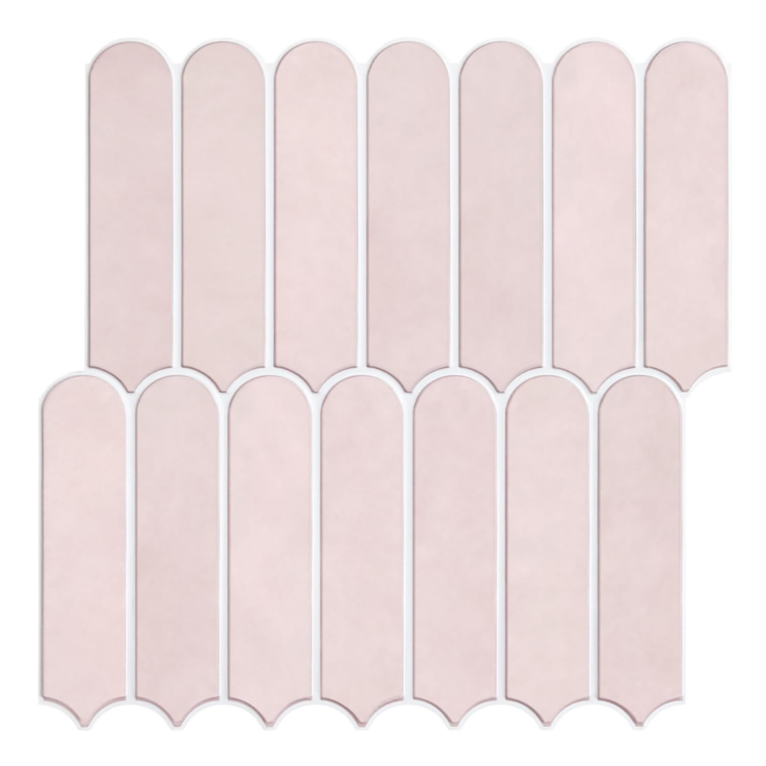 Commomy Matte Pink Peel and Stick Tile Backsplash - 10 Sheets of 11.8" x 11.8" - 3D Peel and Stic... | Amazon (US)
