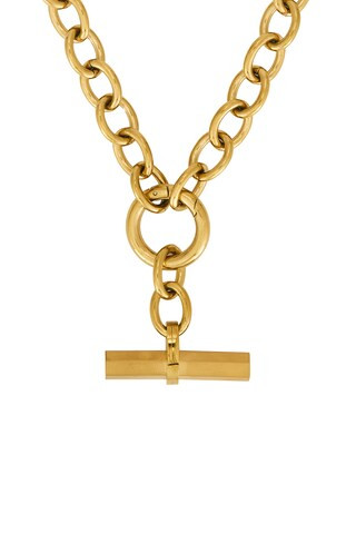 Natalie B Jewelry Fina Fob Necklace in Gold from Revolve.com | Revolve Clothing (Global)