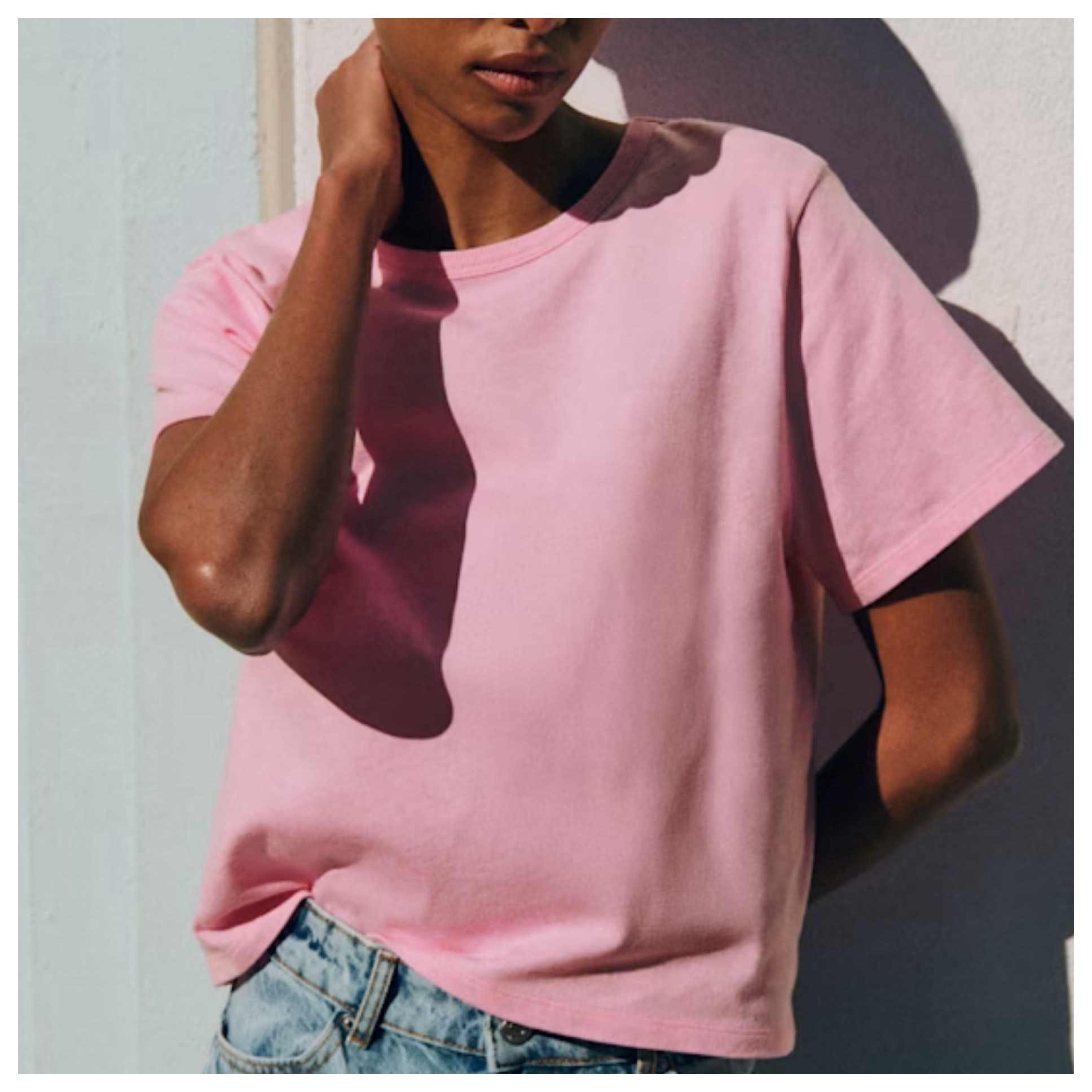 Pretty in a pink tee. 

#LTKOver40 #LTKPetite #LTKMidsize