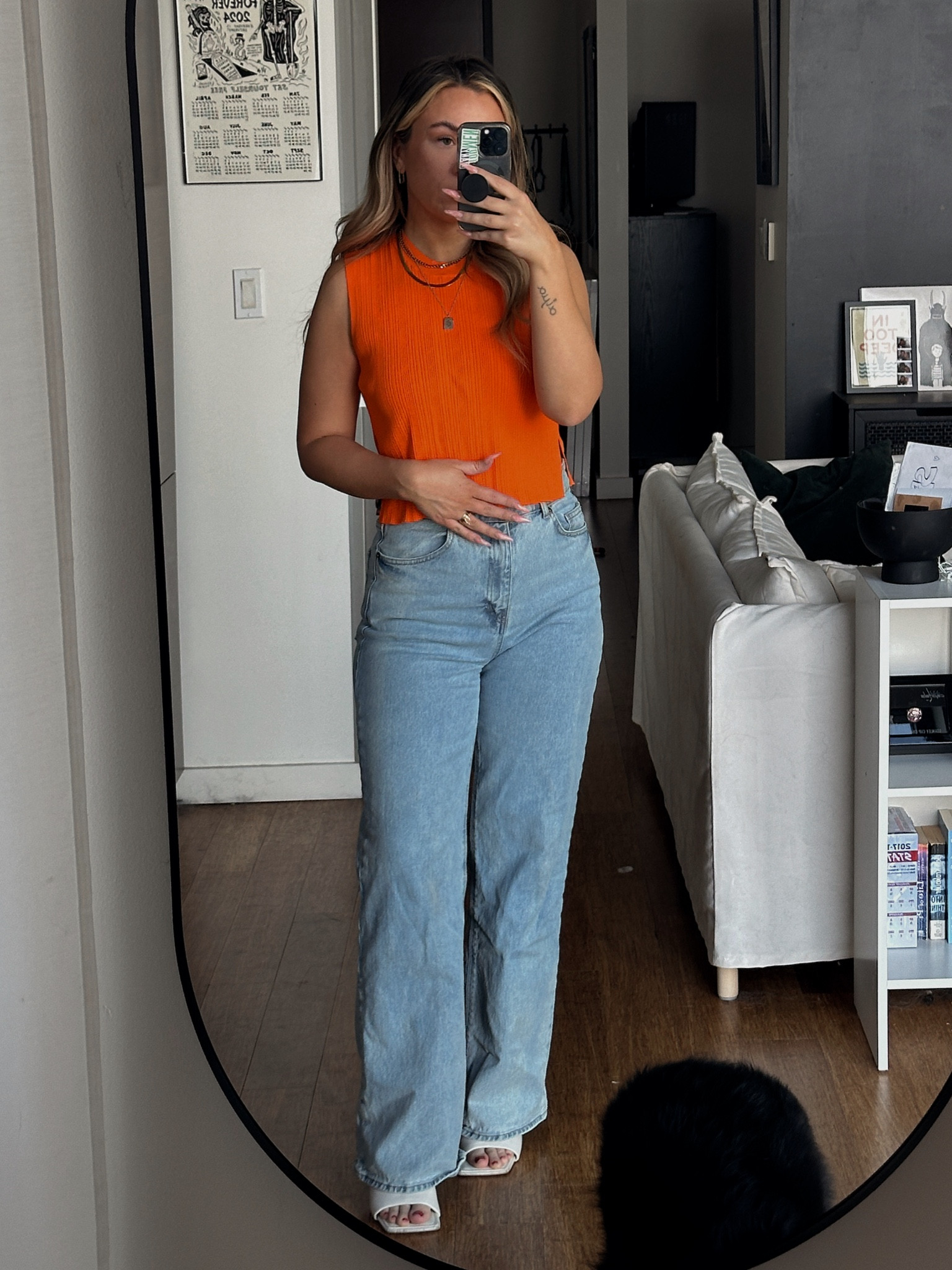 top - frame
jeans - h&m
heels - sam edelman 

#LTKSeasonal #LTKFindsUnder100