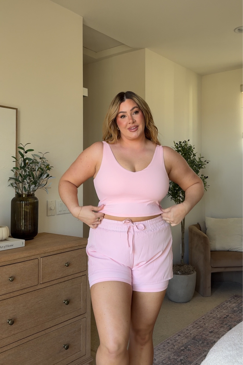 the cutest workout set from amazon under $40!

wearing an xl in the tops and xxl in the shorts!

#LTKFitness #LTKMidsize #LTKActive