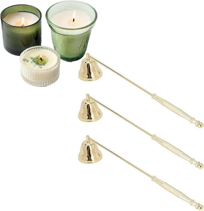 3 Pcs Candle Snuffer, Iron Plating Candle Snuffers Accessory, Candle Snuffer for Putting Out Cand... | Amazon (US)