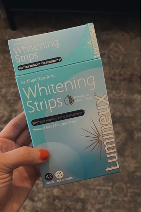 I have been using these Lumineux teeth whitening strips from Amazon for quite a while and have been so happy with the results! 

#LTKFind #LTKbeauty #LTKunder50