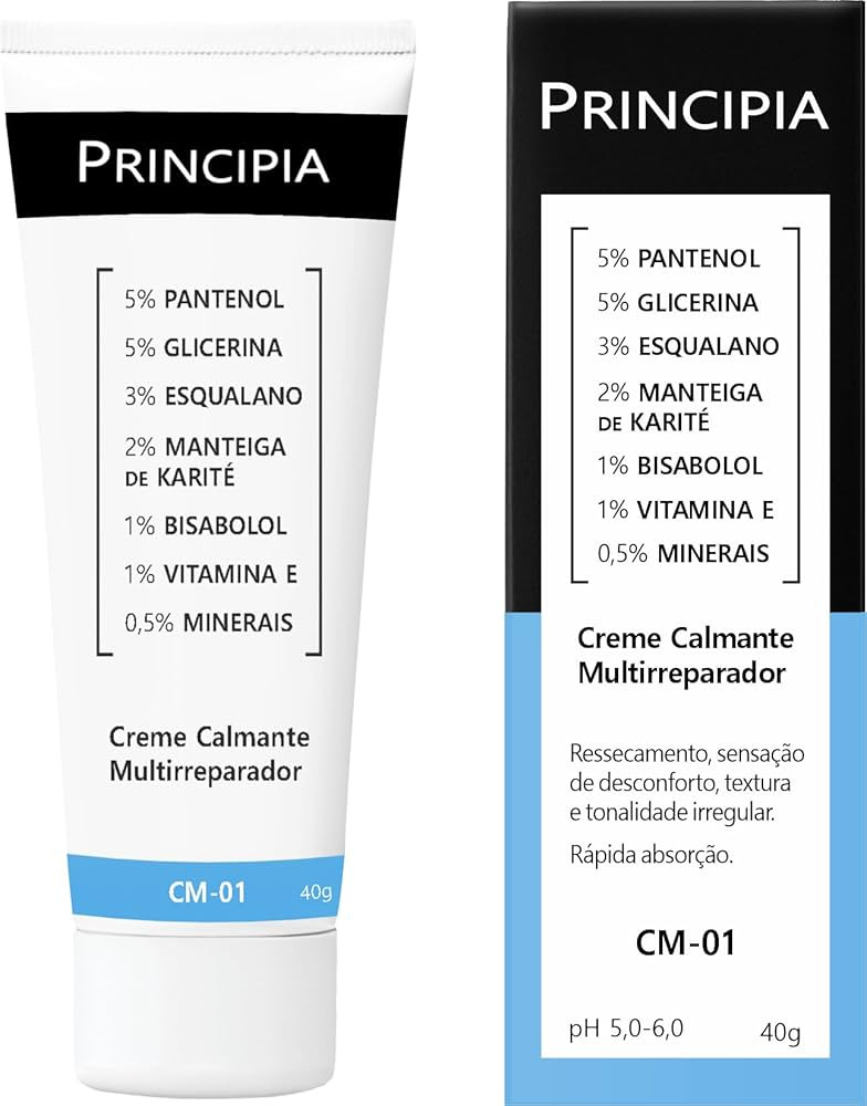 Creme Calmante Multirreparador 17,5% Mix de Ativos Principia CM-01 | Amazon (BR)