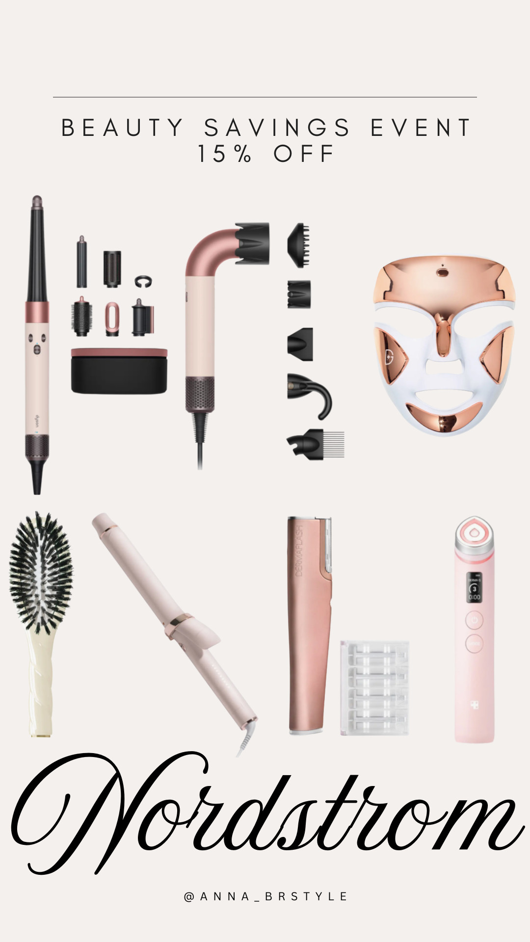 Nordstrom 15% off Beauty.

Dyson on sale, beauty tools, hair styling tools, Dyson Airwrap, Dyson hair dryer, LED face mask, beauty devices, hair tools, facial device, Nordstrom beauty sale 

 #LTKOver40 #LTKSaleAlert #LTKBeauty