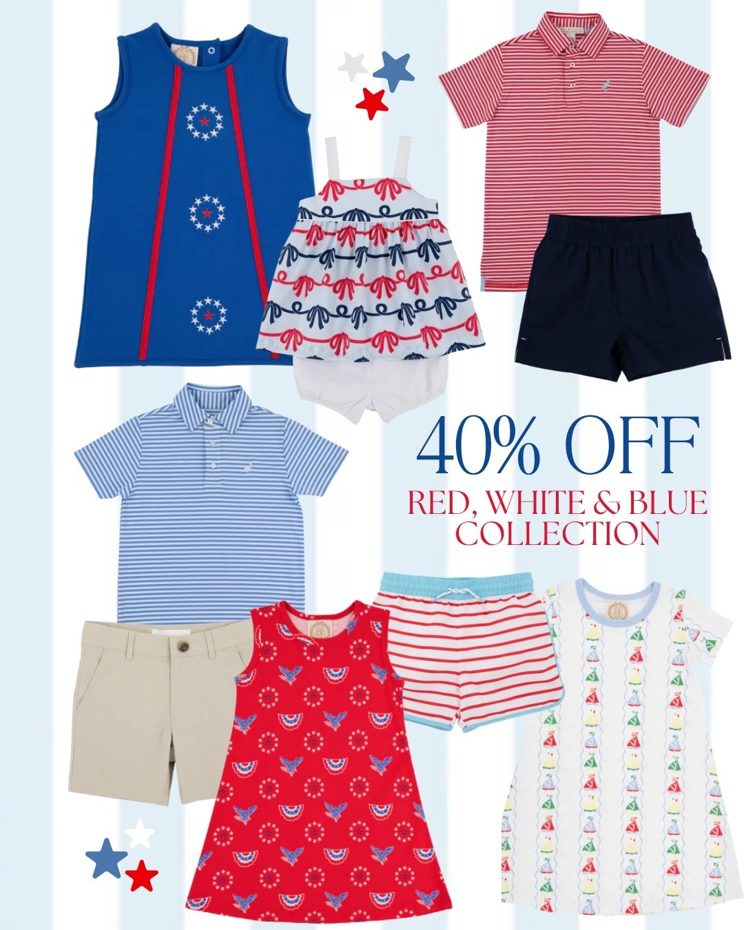 40% off the cutest red, white & blue collection through 6/14! ❤️🤍💙 #tbbc

#LTKKids