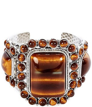 Natasha Accessories Stone Western Statement Cuff Bracelet | Dillard's | Dillard's