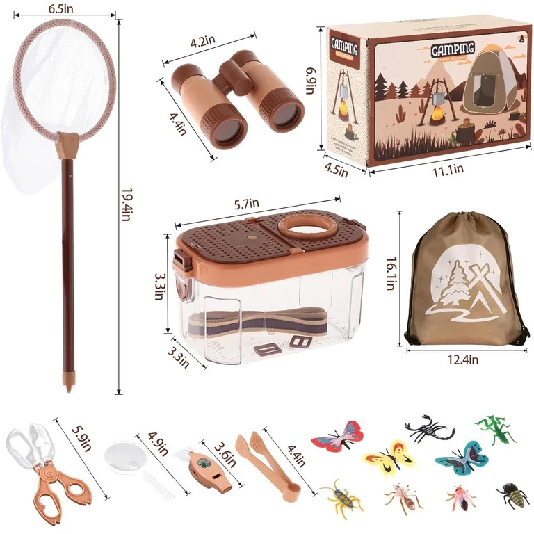 Bug Catcher Kit for Kids, 17 Pcs Kids Outdoor Explorer Kit, Outdoor Toys for Kids Ages 4-8 8-12 B... | Walmart (US)