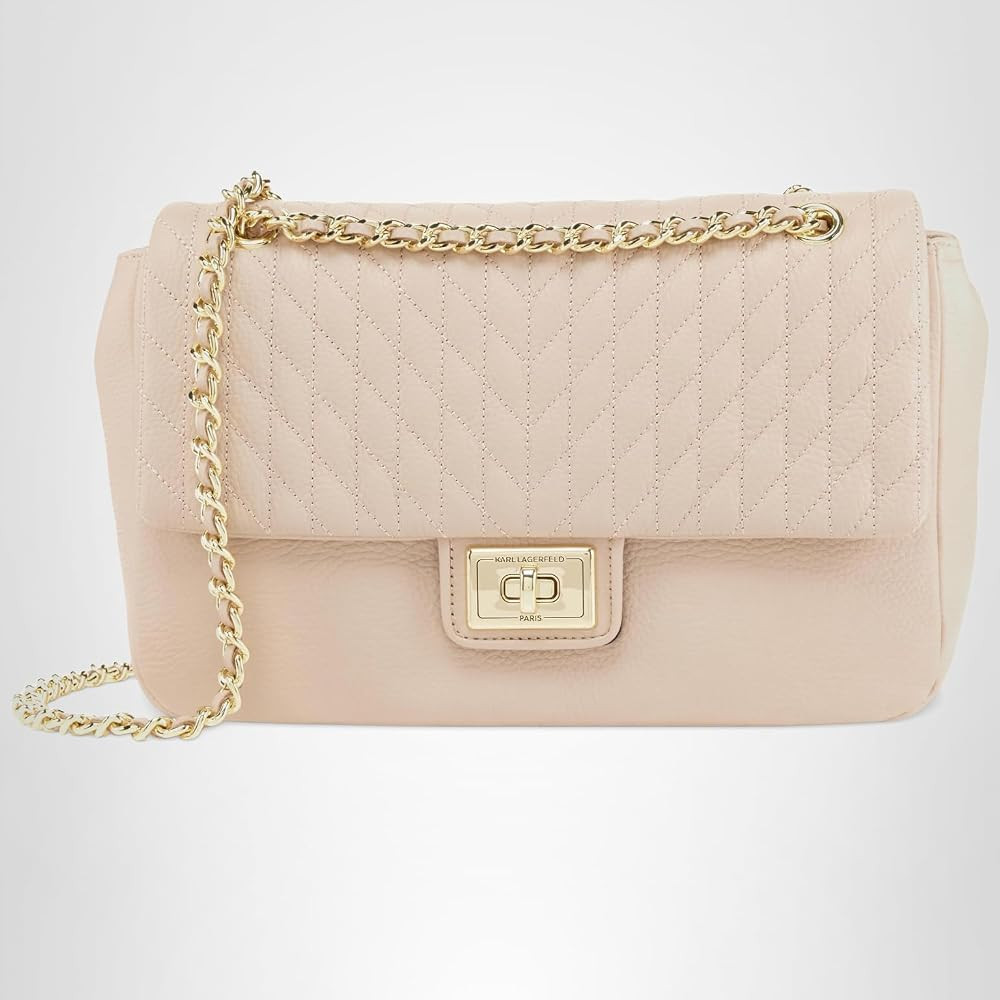 KARL LAGERFELD Women's Agyness Solid Shoulder Bag | Amazon (US)