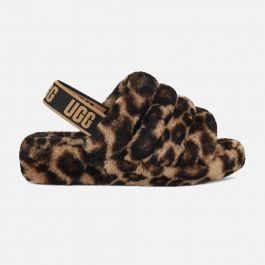 UGG Fluff Yeah Panther Print Slippers | Linen Chest
